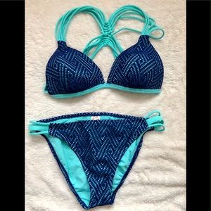Arizona Jean Company 2 piece cotton lace bikini